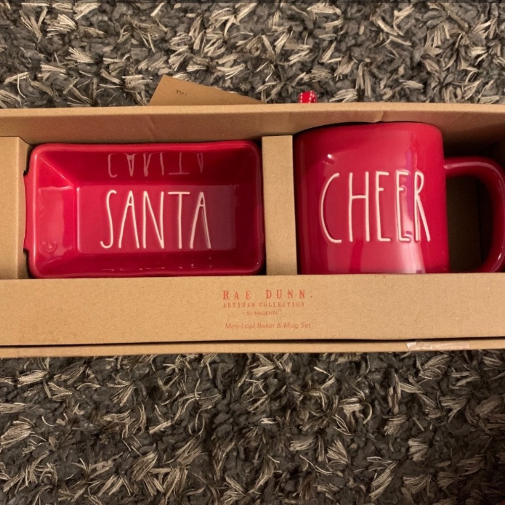 Rae Dunn Santa and Cheer set